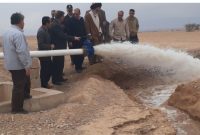پروژه ایستگاه پمپاژ آب برتش دهلران به بهره‌برداری رسید